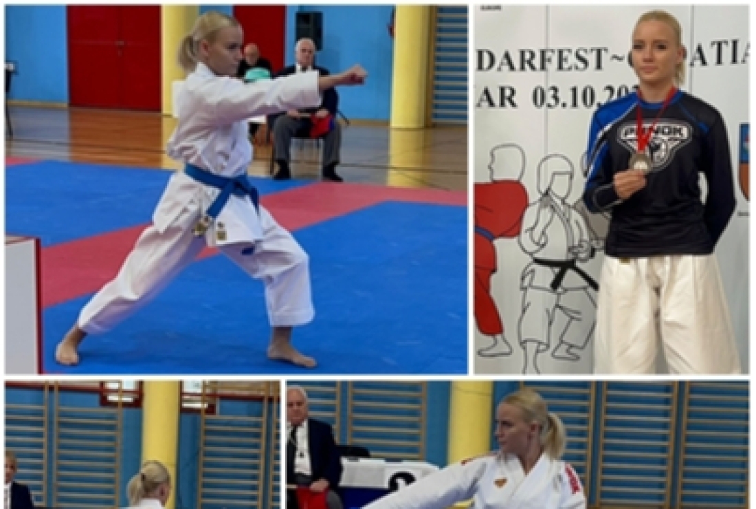 Medalja za Donatellu na 24. Karate DarFestu u Daruvaru - Novi Radio, Đakovo
